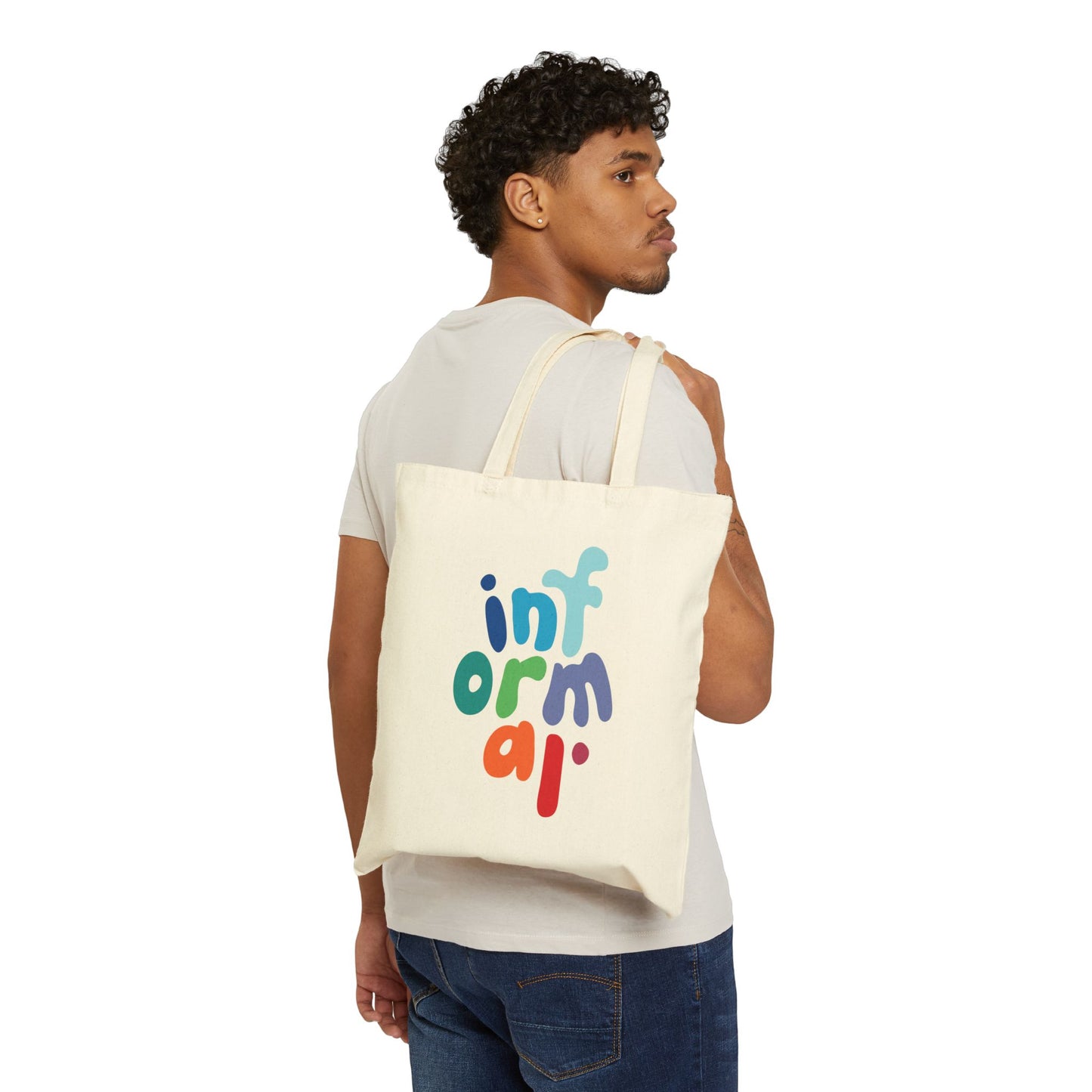 informal. tote bag