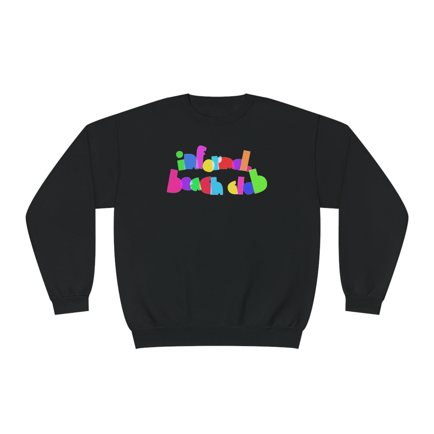 neon 'informal. beach club' crewneck