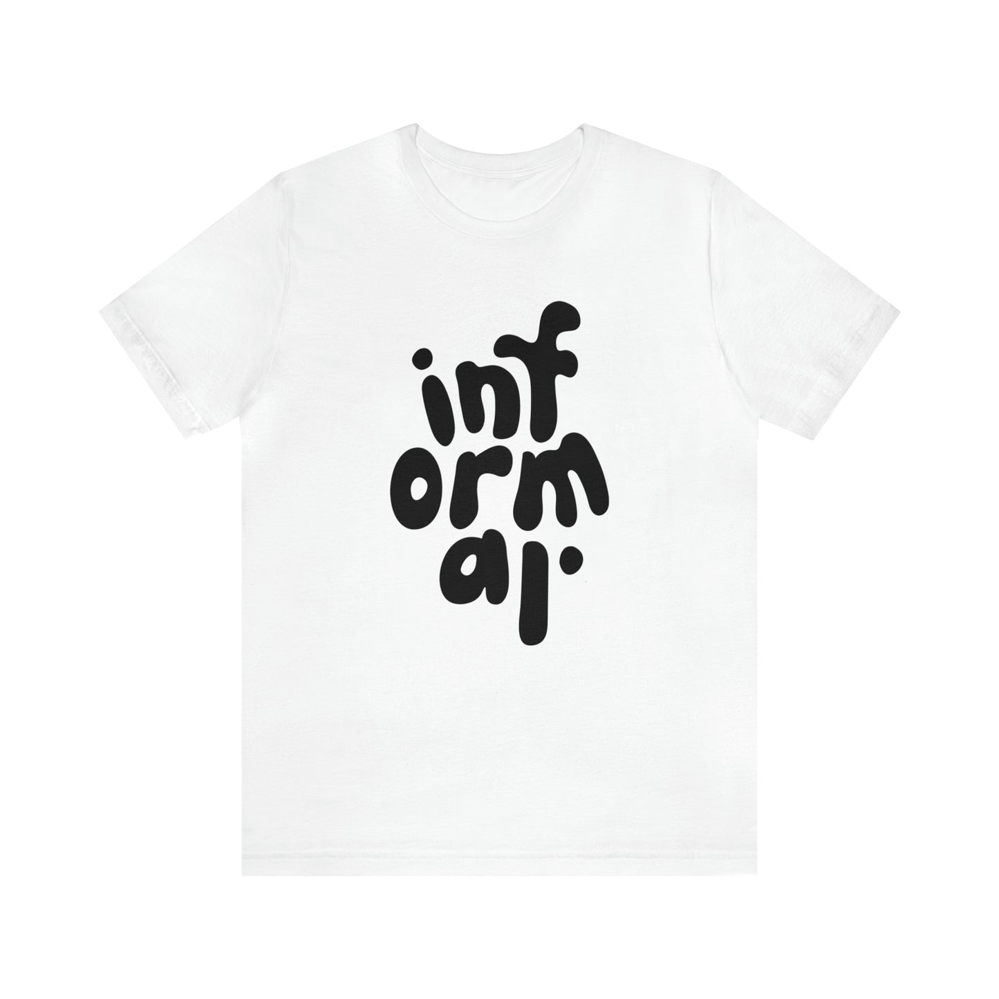 informal. b/w logo tee