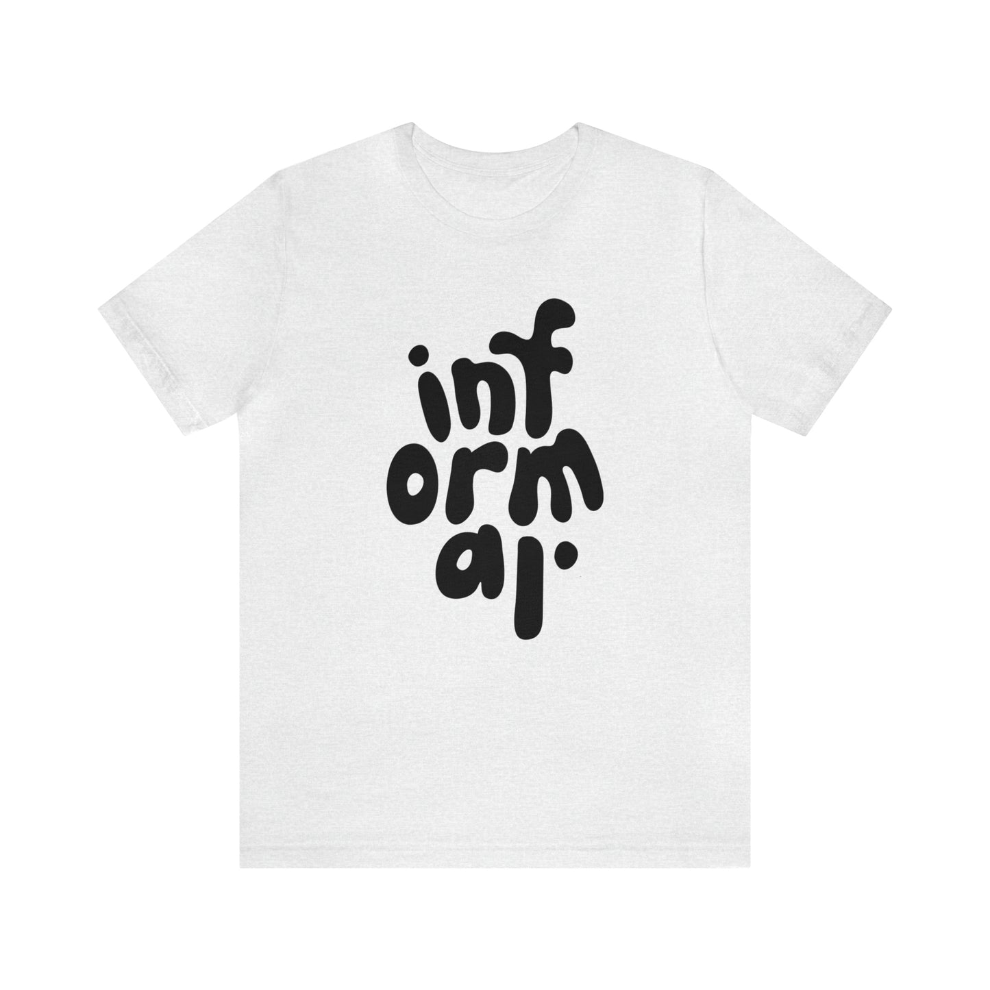 informal. b/w logo tee