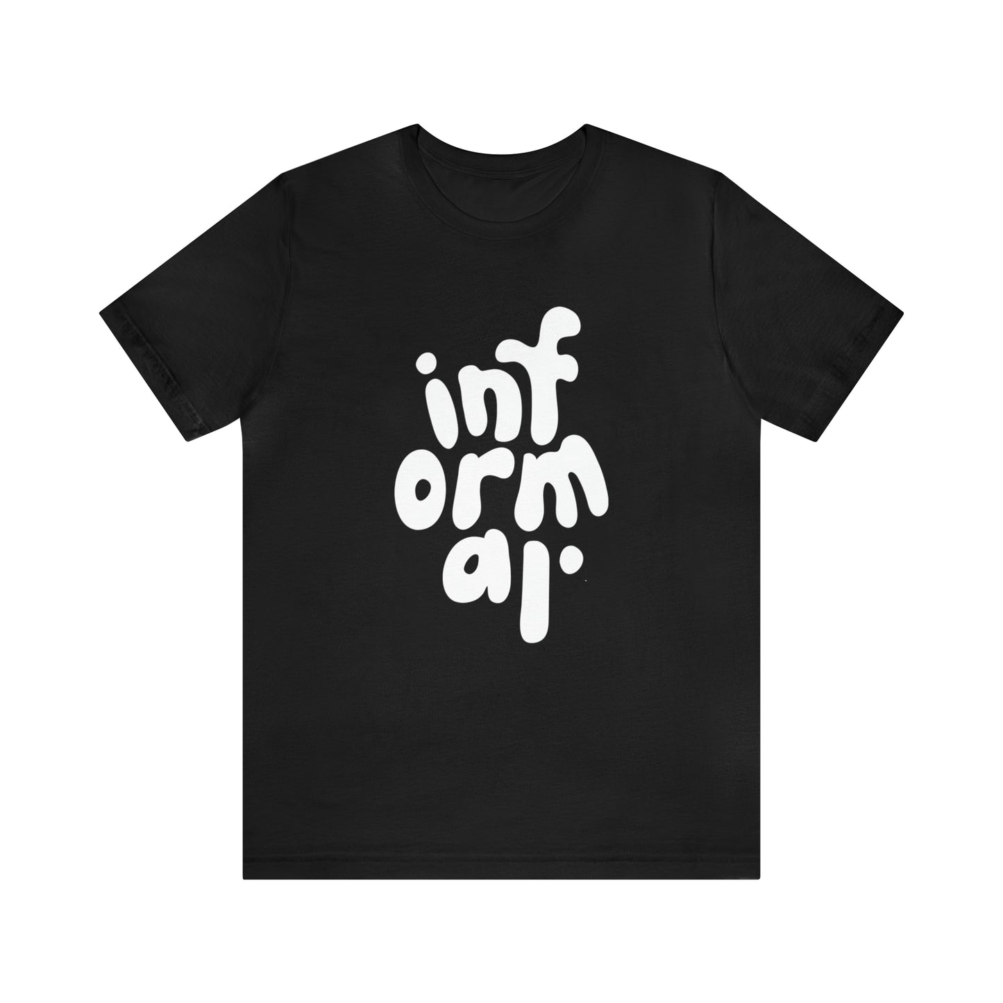 informal. b/w logo tee