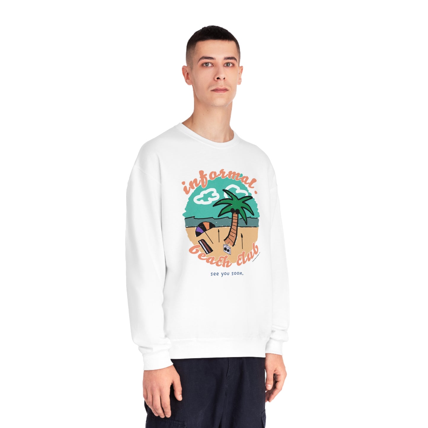 vintage 'informal. beach club' crewneck