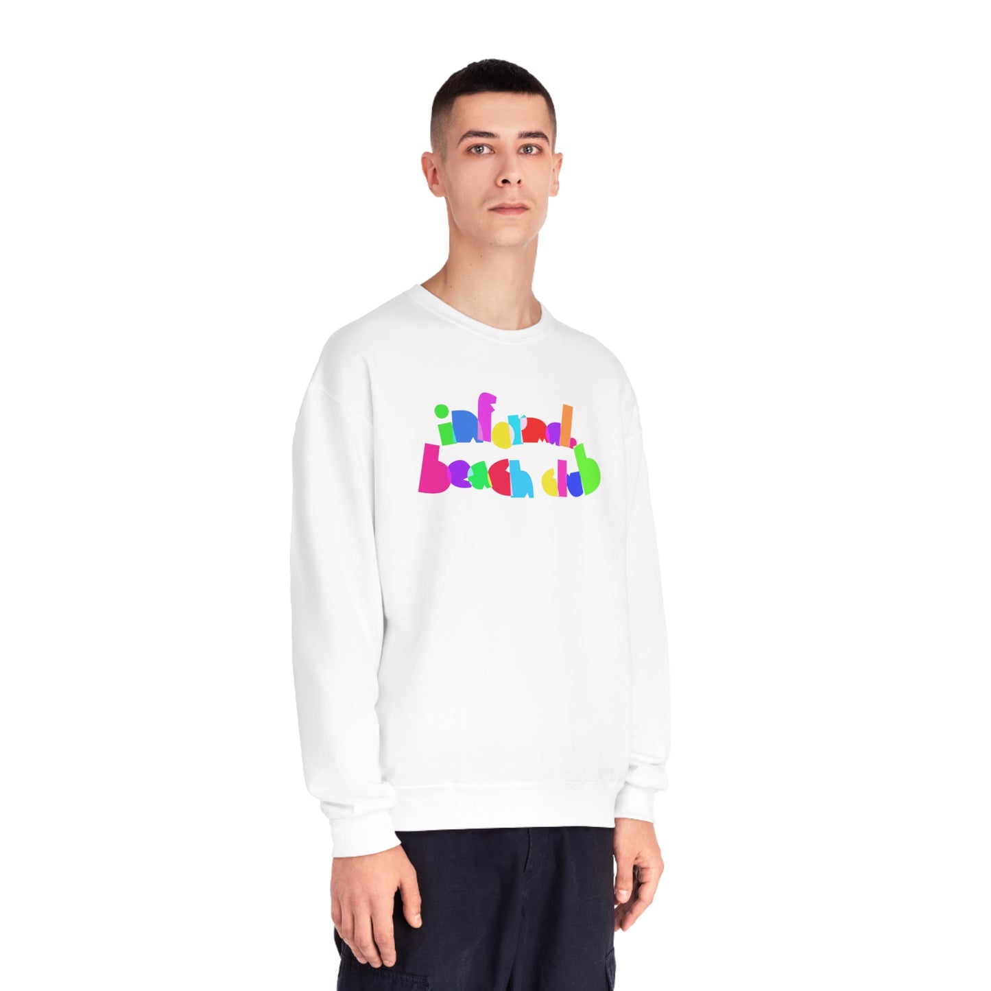 neon 'informal. beach club' crewneck