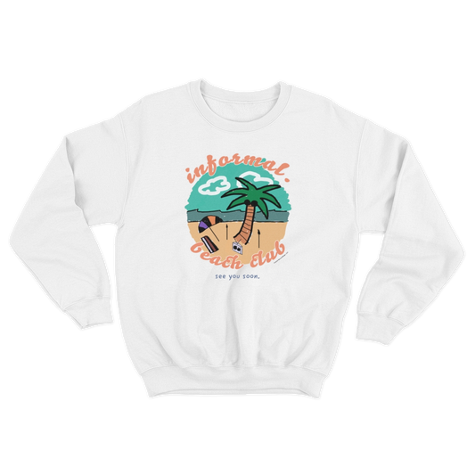 vintage 'informal. beach club' crewneck