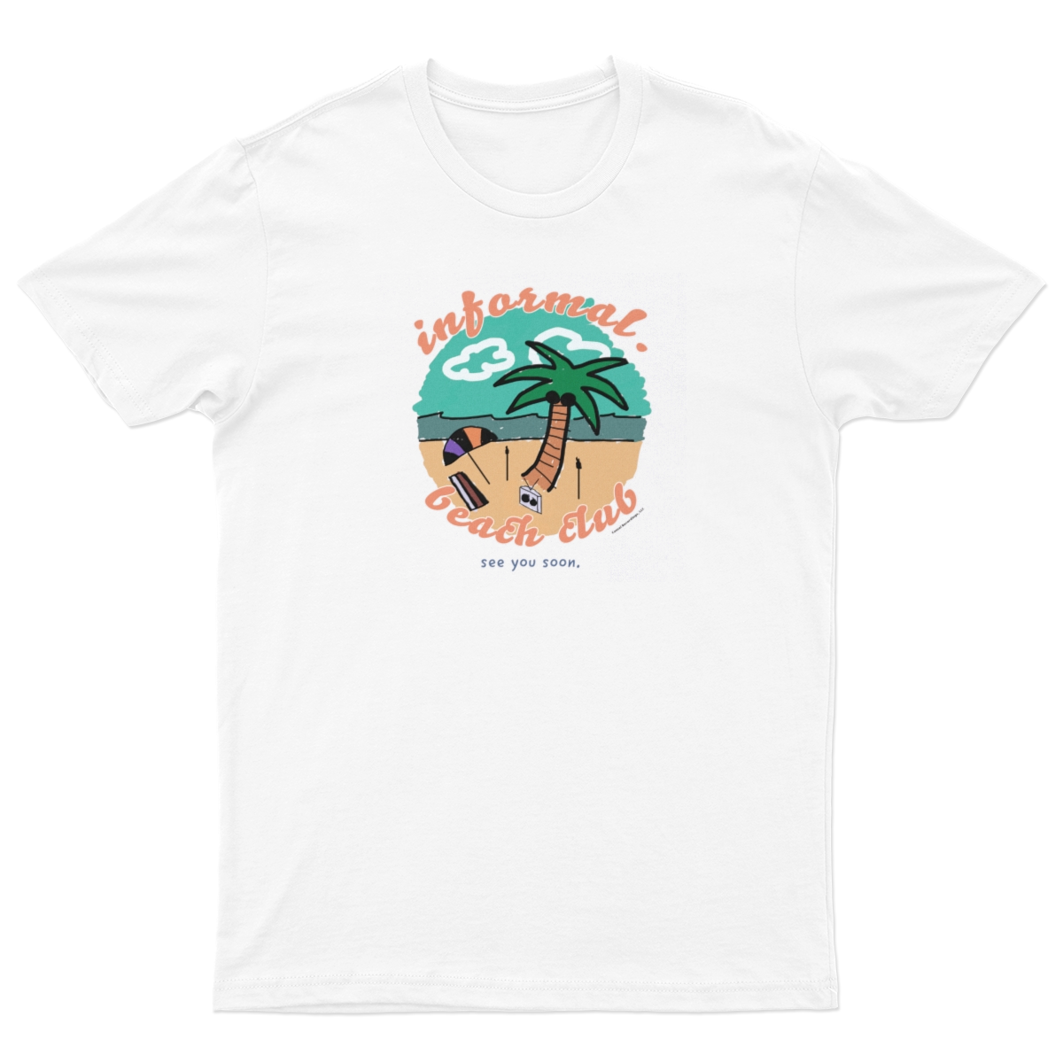 vintage 'informal. beach club' tee