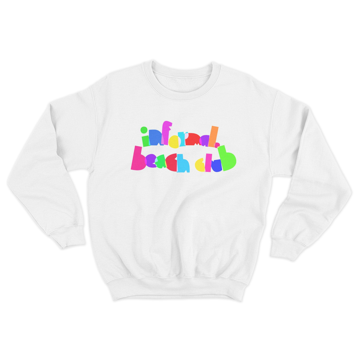 neon 'informal. beach club' crewneck