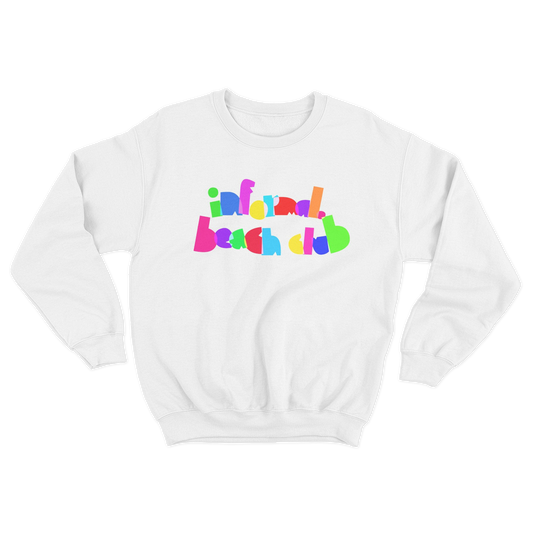 neon 'informal. beach club' crewneck