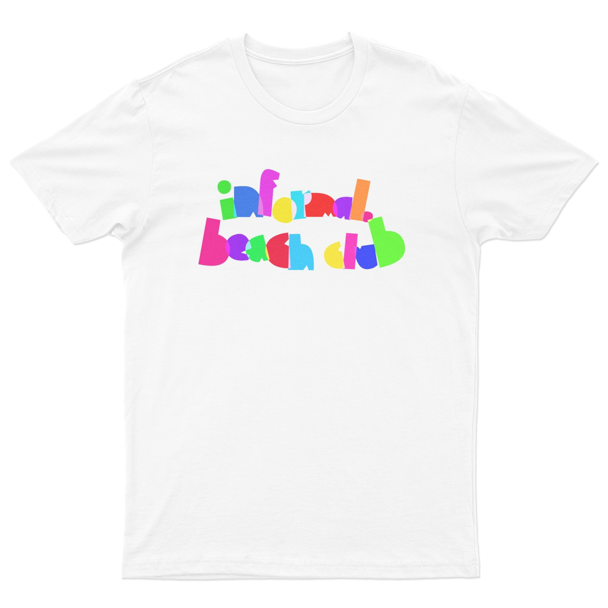 neon 'informal. beach club' tee