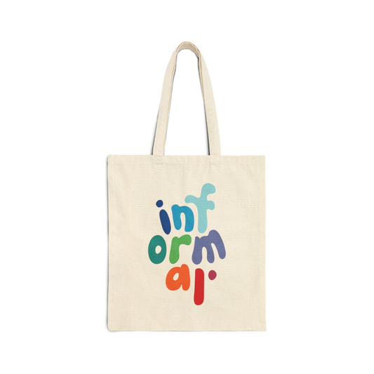 informal. tote bag